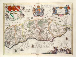Mappa del Sussex